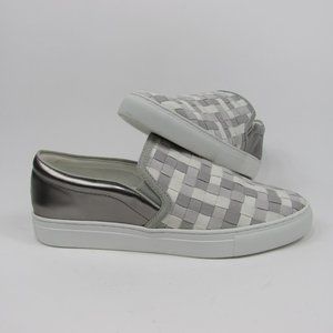 Donald J Pliner Mens Albin Grey Loafers Sz9M Luxury Slip On Sneakers